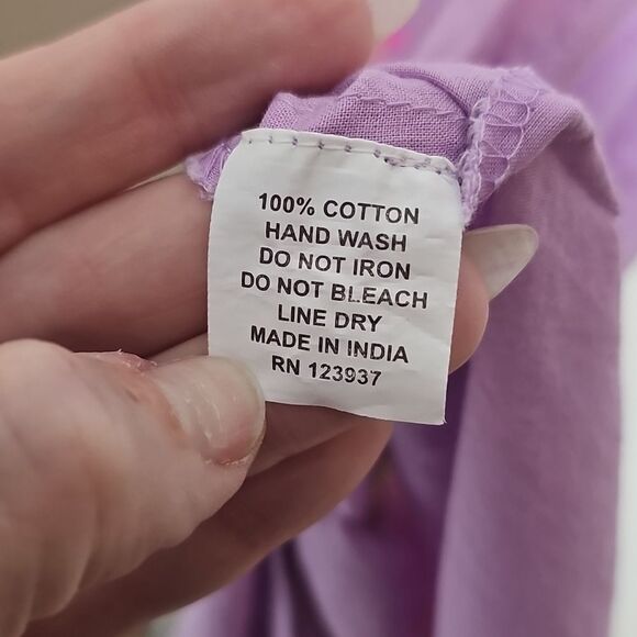 Embroidered Lavender Maxi Dress - Picture 8 of 10